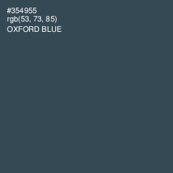 #354955 - Oxford Blue Color Image